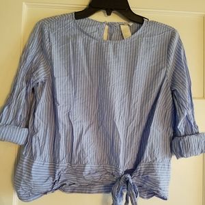 Blue pin stripe shirt H&M